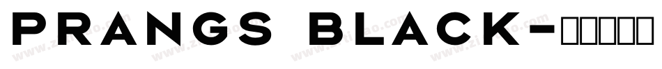 prangs black字体转换